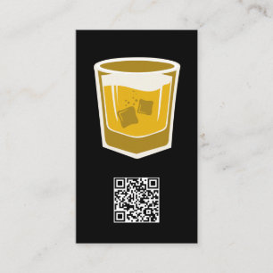 Cocktail Drink Logo/QR Barcode Visitekaartje