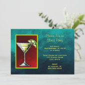 Cocktail-Drink met een stuk Limoen generische part Kaart (Staand voorkant)