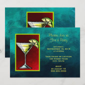 Cocktail-Drink met een stuk Limoen generische part Kaart (Voorkant / Achterkant)