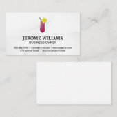 Cocktail Drink Mixer Logo Visitekaartje (Voorkant / Achterkant)