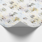 Cocktail Drink Recipe Design Cadeaupapier (Hoek)