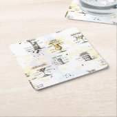 Cocktail Drink Recipe Design Kartonnen Onderzetters (Schuin)