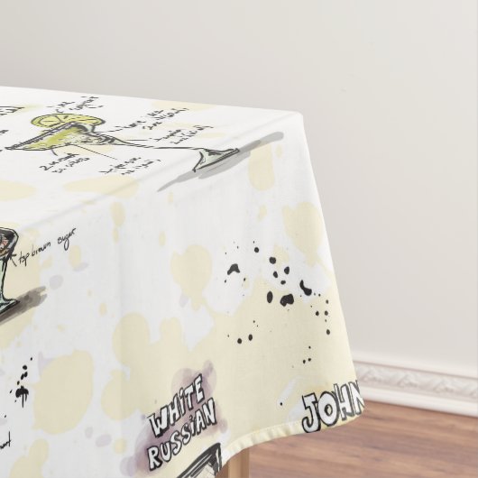 Cocktail Drink Recipe Design Tafelkleed (Voorbeeld)