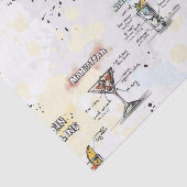 Cocktail Drink Recipe Design Tissuepapier (Detail)