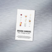 Cocktail Drinken | Barman Magnetisch Visitekaartje (Voorbeeld)