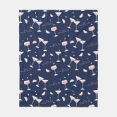 Cocktail-Drinken, bril en limonade Fleece Deken (Voorkant)