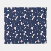 Cocktail-Drinken, bril en limonade Fleece Deken (Voorkant (Horizontaal))