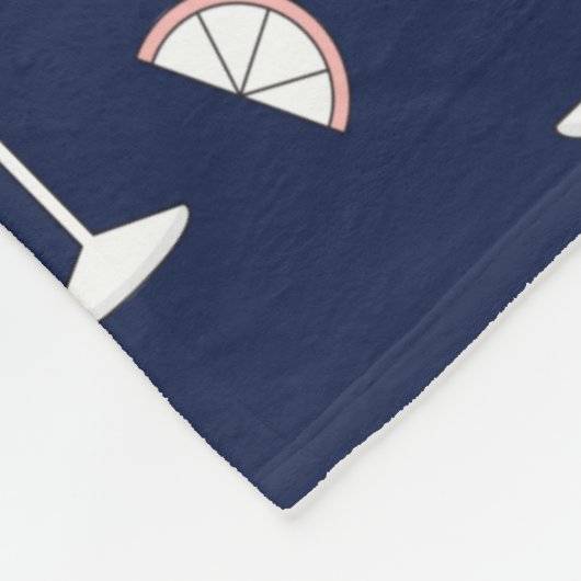 Cocktail-Drinken, bril en limonade Fleece Deken (Hoek)