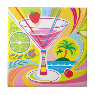 Cocktail Eiland Tegeltje