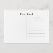 Cocktail-elegantie uit de jaren 20 Flapper Girl Briefkaart (Achterkant)