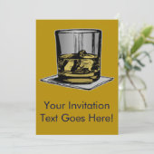 Cocktail en Napkin-ontwerp Kaart (Staand voorkant)