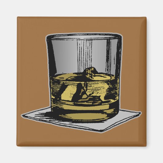 Cocktail- en servetontwerp magneet (Voorkant)