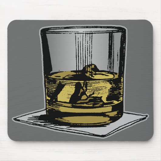 Cocktail- en servetontwerp muismat (Voorkant)