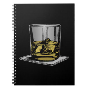 Cocktail- en servetontwerp notitieboek