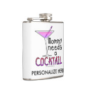COCKTAIL FLASK - Mama heeft een COCKTAIL nodig! Heupfles (Rechts)