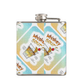 COCKTAIL FLASK - WHISKEY SOUR RECIPE COCKTAIL ART HEUPFLES (Achterkant)