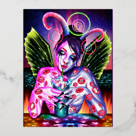 cocktail folie feestdagen briefkaart