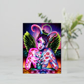 cocktail folie feestdagen briefkaart (Staand Voorkant)