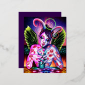 cocktail folie feestdagen briefkaart (Voorkant / Achterkant)