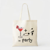 Cocktail-formule voor party-formule tote bag (Voorkant)
