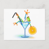 Cocktail Frog Briefkaart (Voorkant)