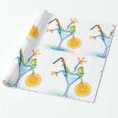 Cocktail Frog Cadeaupapier (Uitgerold)