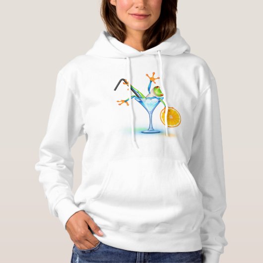 Cocktail Frog Hoodie (Voorkant)