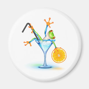 Cocktail Frog Magneet