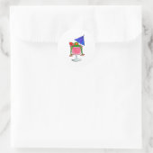 Cocktail Frog Ronde Sticker (Tas)