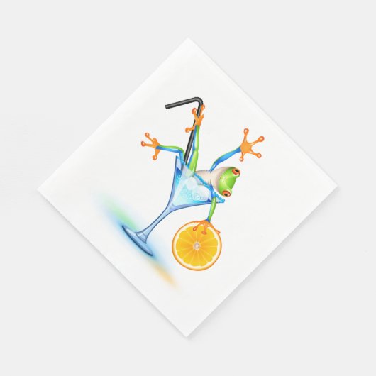 Cocktail Frog Servet (Hoek)