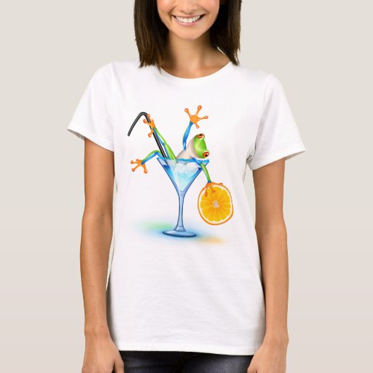 Cocktail Frog T-shirt (Voorkant)