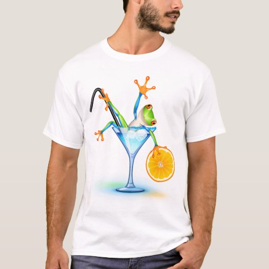 Cocktail Frog T-shirt (Voorkant)