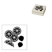 Cocktail Fruit Rubber Stempel (Gestempeld)