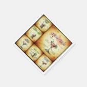 Cocktail Geïnspireerde luiers - Cosmopolitan Drink Servetten (Hoek)