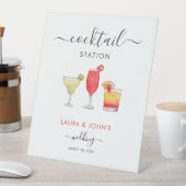 Cocktail gemengde drinken Cocktail station bruilof Reclamebord Met Voetstuk (Insitu)