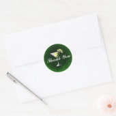 Cocktail Gin en tonic Bedankt Ronde Sticker (Envelop)