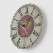 Cocktail Glass Happy Hour Wall klok (Hoek)