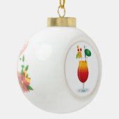 COCKTAIL GLASS KERAMISCHE BAL ORNAMENT (Links)