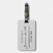 Cocktail Glass Mixed Drink Martini Cosmo Manhattan Bagagelabel (Achterkant verticaal)