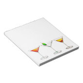 Cocktail Glass Mixed Drink Martini Cosmo Manhattan Notitieblok (Schuin)