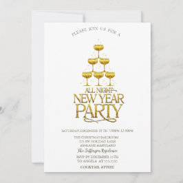 Cocktail Glass Stars Christmas Company Kaart