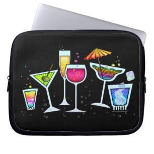COCKTAIL GLASSEN ELECTRONICS LAPTOP BAG SLEEVE