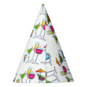 COCKTAIL GLASSEN FEESTHOEDJES (Achterkant)