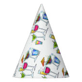 COCKTAIL GLASSEN FEESTHOEDJES (Links)