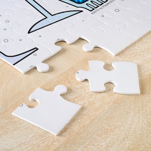 COCKTAIL GLASSEN PUZZZLE OF PUZZLE GIFT TIN LEGPUZZEL (Zijkant)