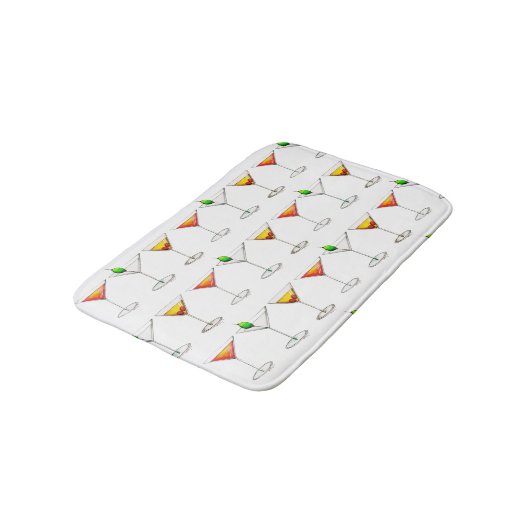 Cocktail Glasses Mixed Bar Drinken Martini Cosmo Badmat (Gekanteld)