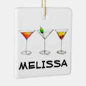 Cocktail Glasses Mixed Bar Drinken Martini Cosmo Keramisch Ornament (Rechts)