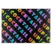 COCKTAIL. Glazen snijborden Snijplank (Voorkant)