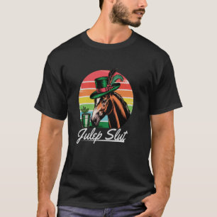 Cocktail Grappig Paarden Racing Derby Dag Julep Mi T-shirt