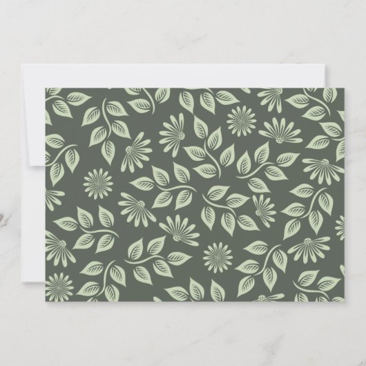 Cocktail Green-kerstkaart Kaart (Achterkant)